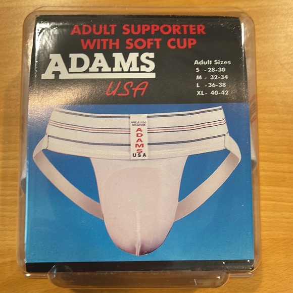 Adams USA Supporter Soft Cup - Adult L 36-38" (Soft Foam Cup) Jock Strap - Picture 3 of 5